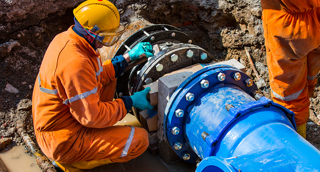 City water pipeline
