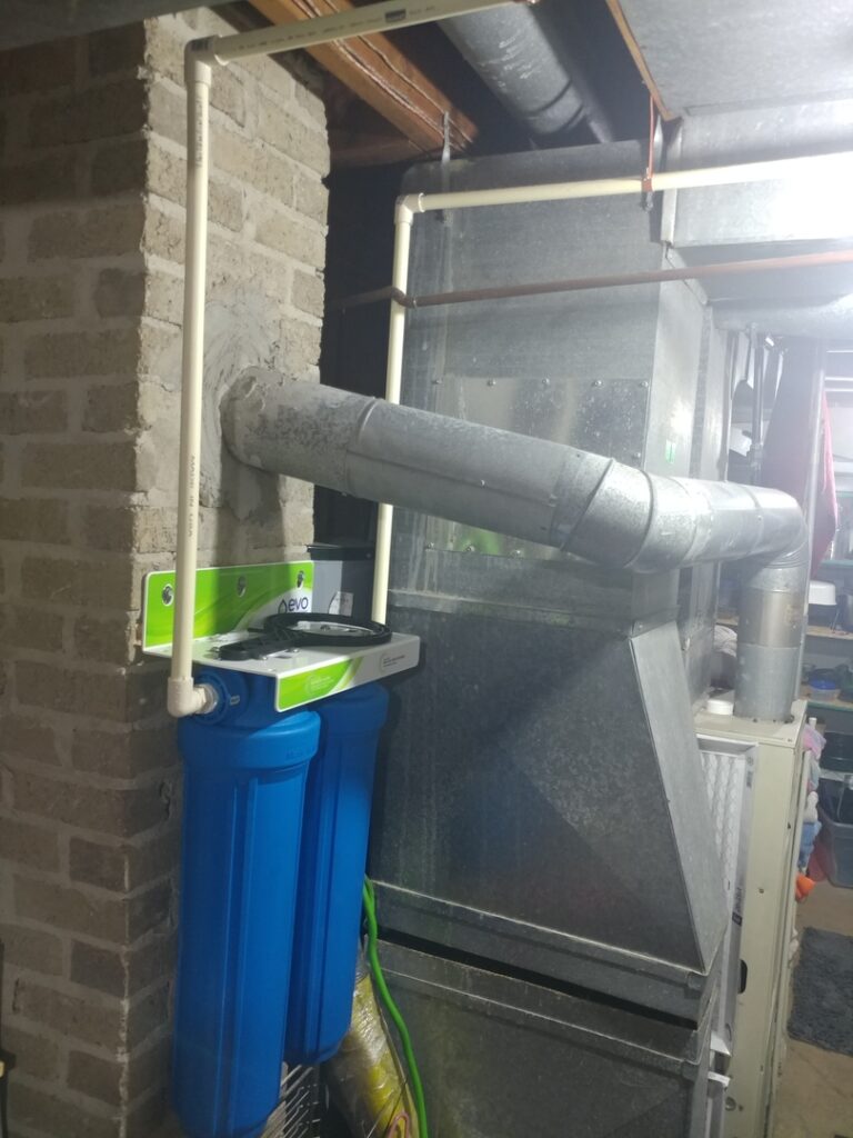 An EVO-2000 installed in a basement